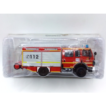 Mercedes-Benz SK 1224 LF16/12 Ziegler Double Cabine Feuerwehr Straż Pożarna 1995 - skala 1:43 - Hachette